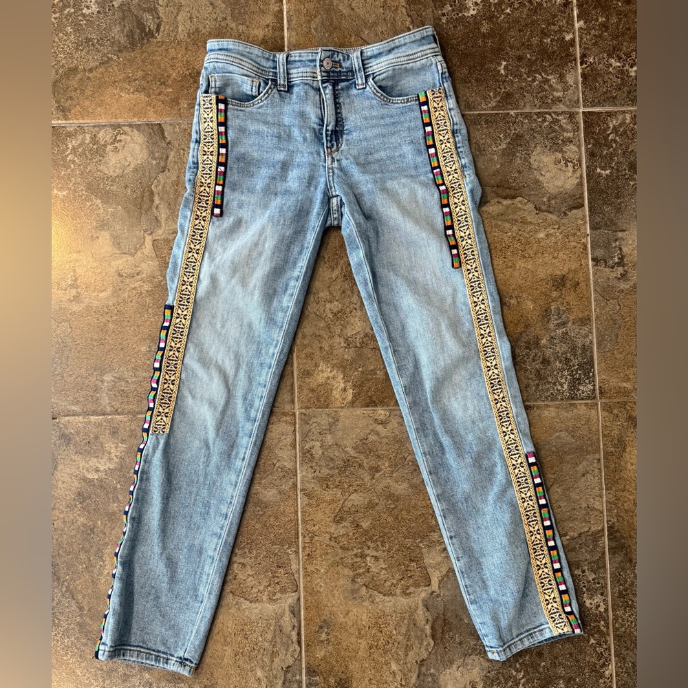 Pilcro by Anthropologie Slim Boyfriend Crop Jeans. Size 25